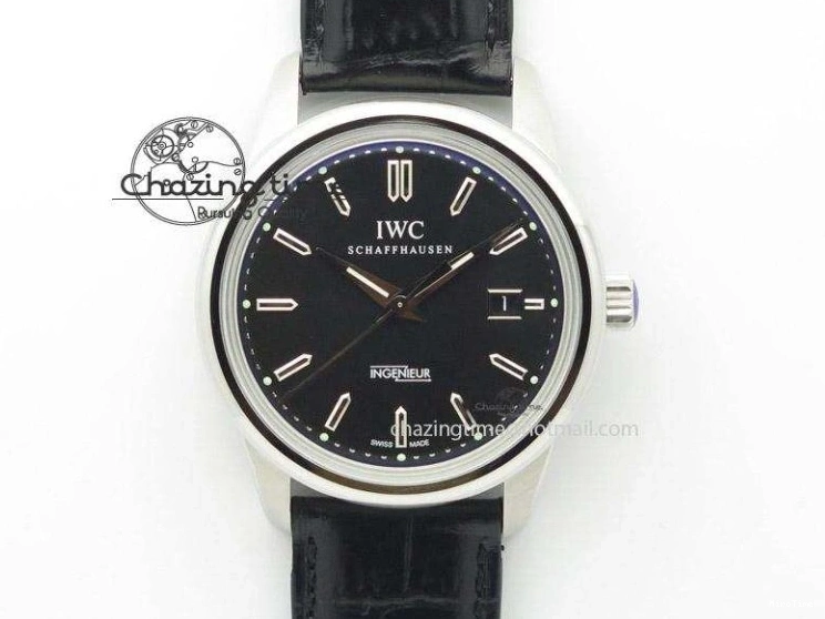 MIROTIME 0405 FastDry Portofino IW356501 SS V3 MK 1:1 Best Edition Black Dial On SS Mesh Bracelet MIYOTA 7195